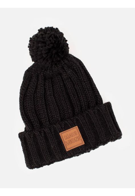 Gorro About A Snow Mujer Negro Maui And Sons-0