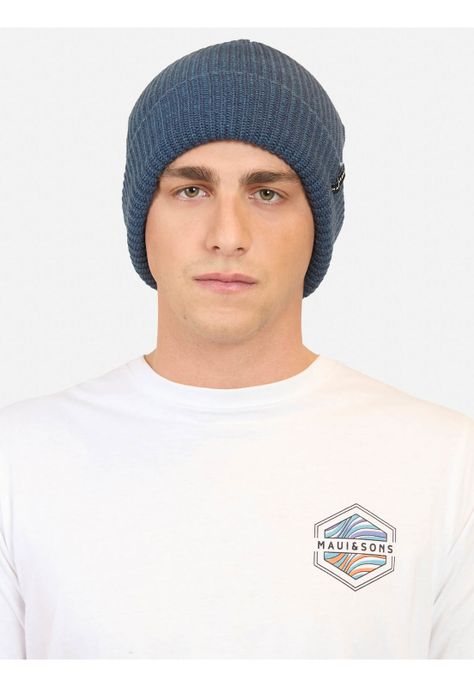 Gorro Loau Azul Hombre Maui And Sons-1