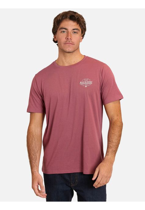Polera MC Wheels Day Rojo Hombre Maui And Sons-0