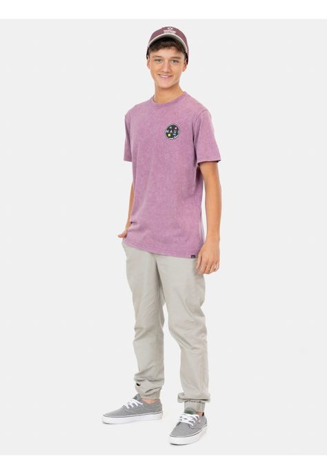Polera MC Break Of Day Burdeo Infantil Maui And Sons-2