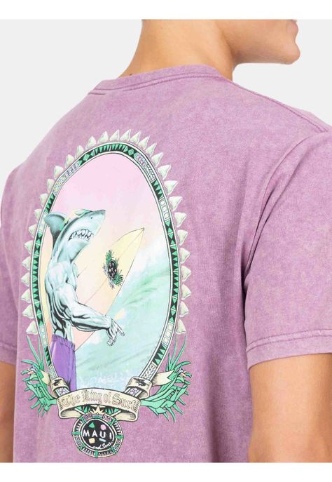 Polera MC Break Of Day Burdeo Infantil Maui And Sons-3
