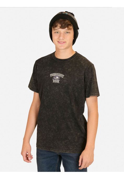 Polera MC Spirit Negro Infantil Maui And Sons-0