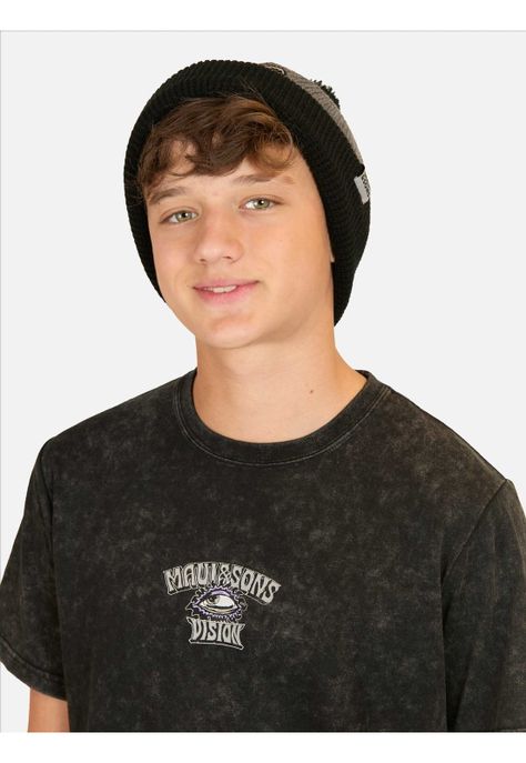Polera MC Spirit Negro Infantil Maui And Sons-2