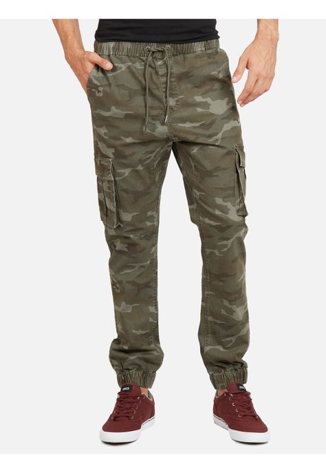 Pantalon Jogger Cargo Print Hombre Multicolor Maui And Sons-0