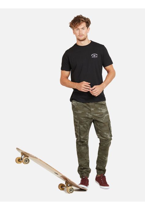 Pantalon Jogger Cargo Print Hombre Multicolor Maui And Sons-3