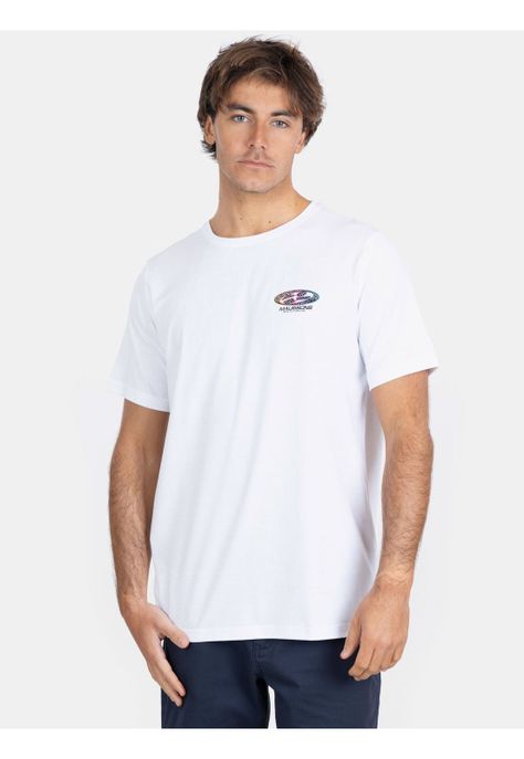 Polera MC Old School Beach Blanco Hombre Maui And Sons-0