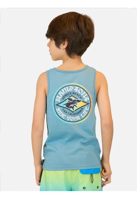 Polera S/M Amaral Celeste Niño Maui And Sons-1