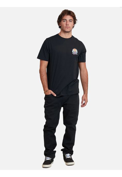 Polera the faces of the sun ss tees Negro Hombre Maui And Sons-3