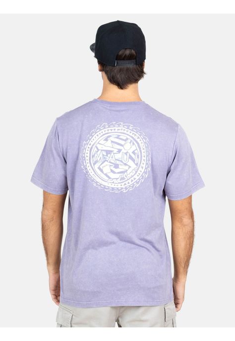 Polera MC Retro Palms Morado Hombre Maui And Sons-1