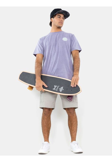 Polera MC Retro Palms Morado Hombre Maui And Sons-3