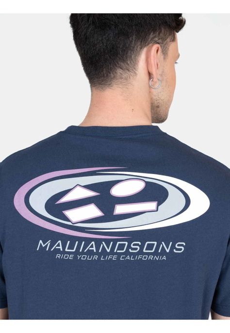 Polera MC Nomady Azul Hombre Maui And Sons-2