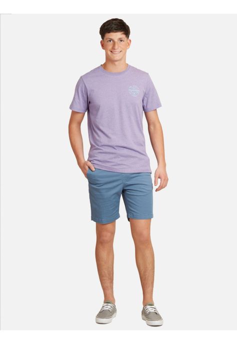 Polera Huntington Beach Juvenil Hombre Morado Maui And Sons-3