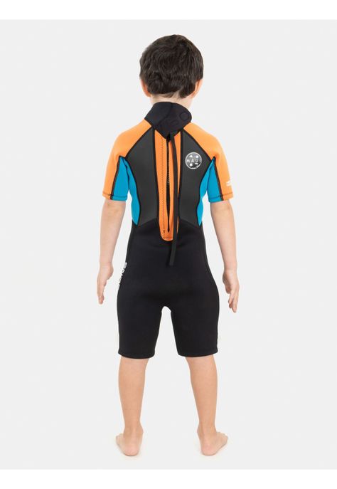 Traje Agua Portep Naranjo Infantil Niño Maui And Sons-1