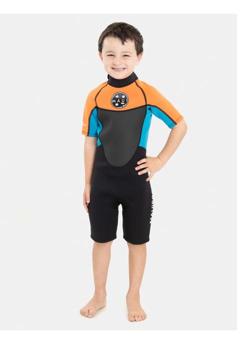 Traje Agua Portep Naranjo Infantil Niño Maui And Sons-3