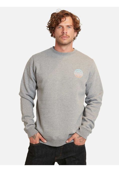 Poleron Surf And Skate Company Crew Gris Maui And Sons-0