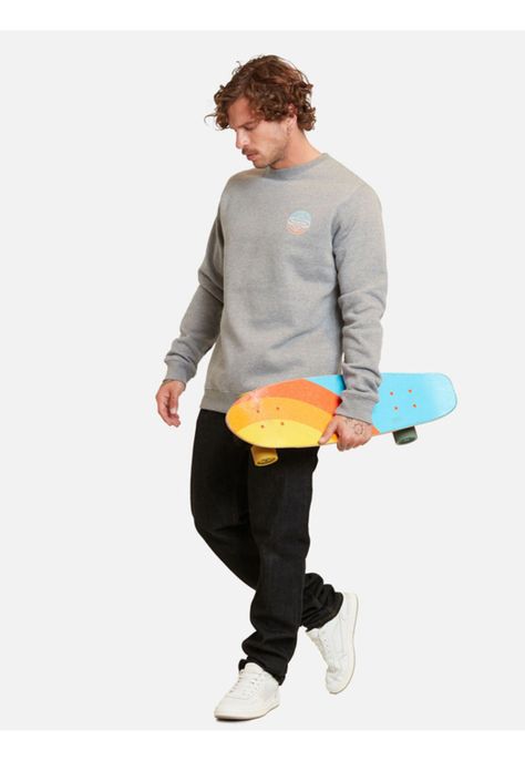 Poleron Surf And Skate Company Crew Gris Maui And Sons-3