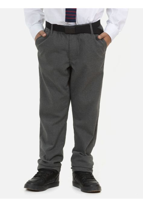 Pantalon Escolar Skinny Juvenil Gris Maui and Sons-0