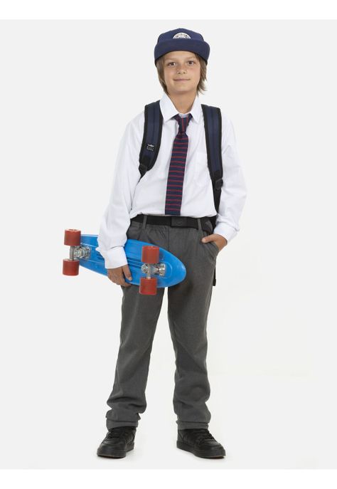 Pantalon Escolar Skinny Juvenil Gris Maui and Sons-3