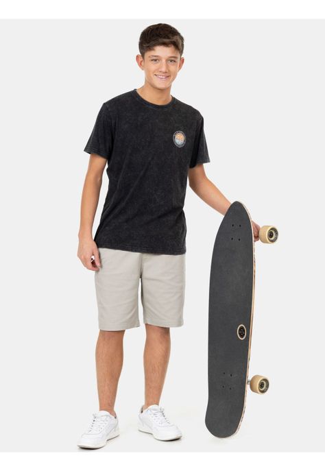 Polera MC Beach Sunrise Negro Infantil Maui And Sons-2