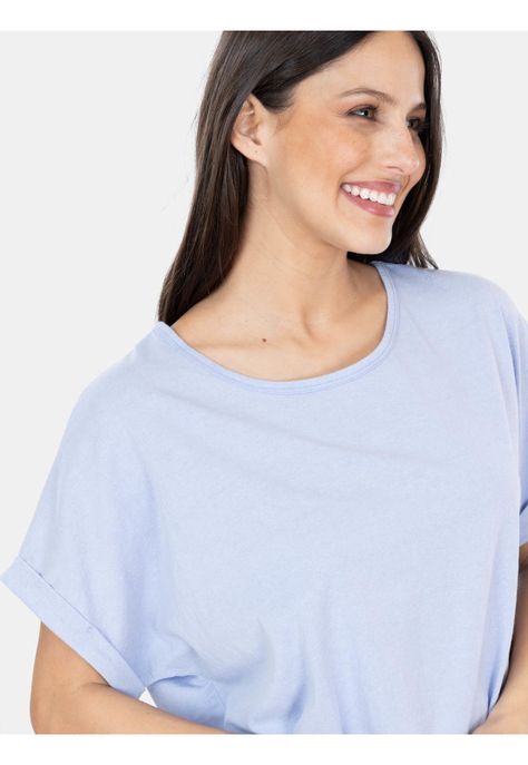 Polera MC Logan Azul Mujer Maui And Sons-3