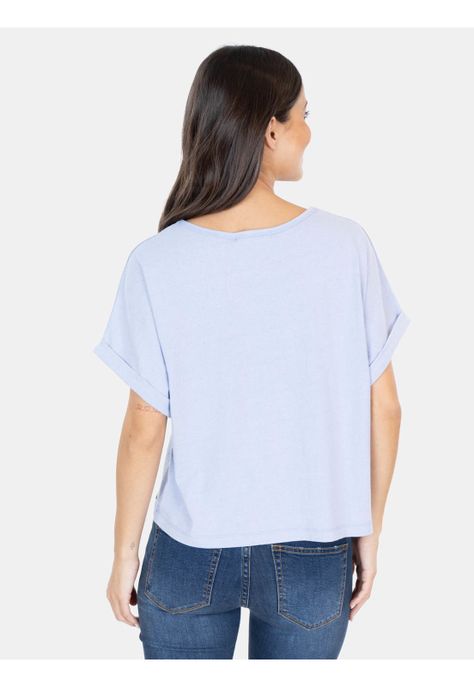 Polera MC Logan Azul Mujer Maui And Sons-1