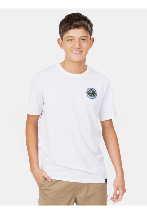 Polera MC Vintage Surf Shark  Blanco Infantil Maui And Sons-0