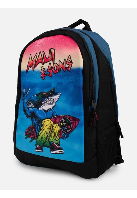 Mochila Surfer Soul Azul Niño Maui And Sons-0