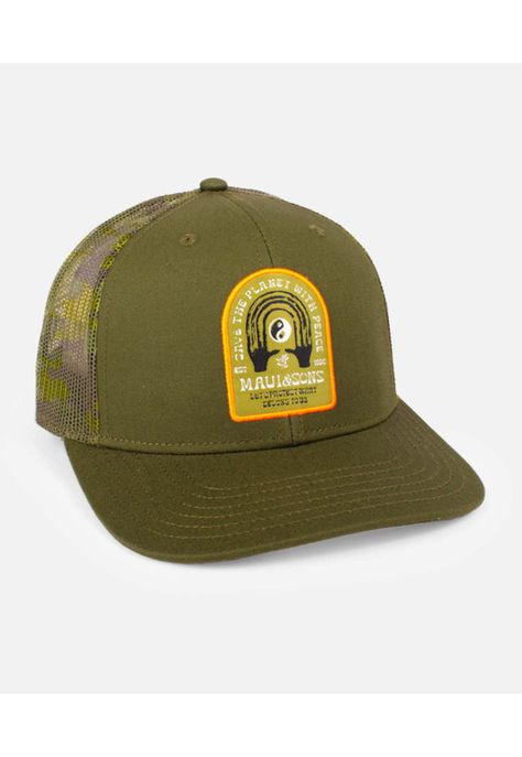 Jockey Back Camo Trucker Verde Hombre Maui and sons-0