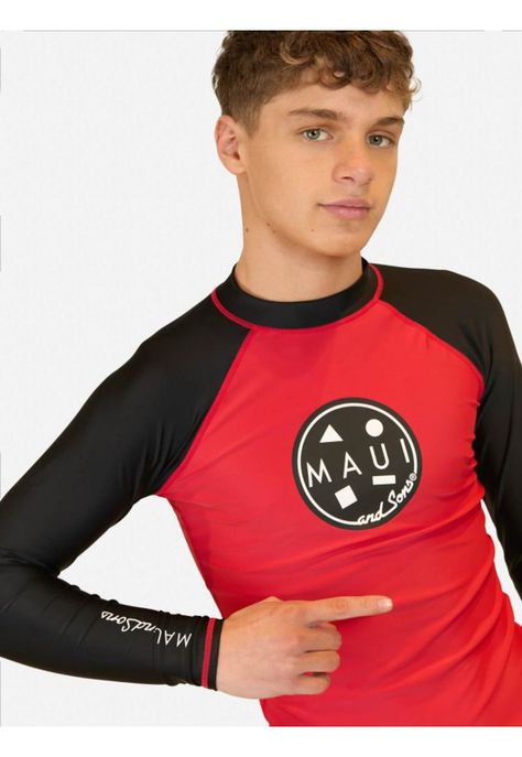 Polera UVP Pegasus Path Rojo Infantil Maui And Sons-2