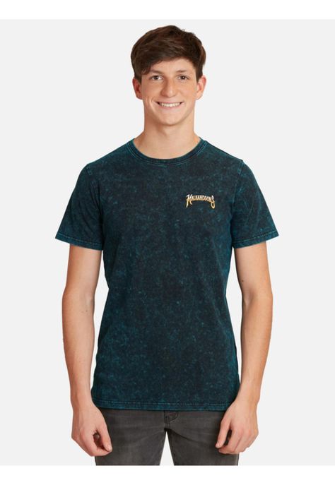 Polera Maui Seal Process Pigment Juvenil Hombre Azul Maui And Sons-0