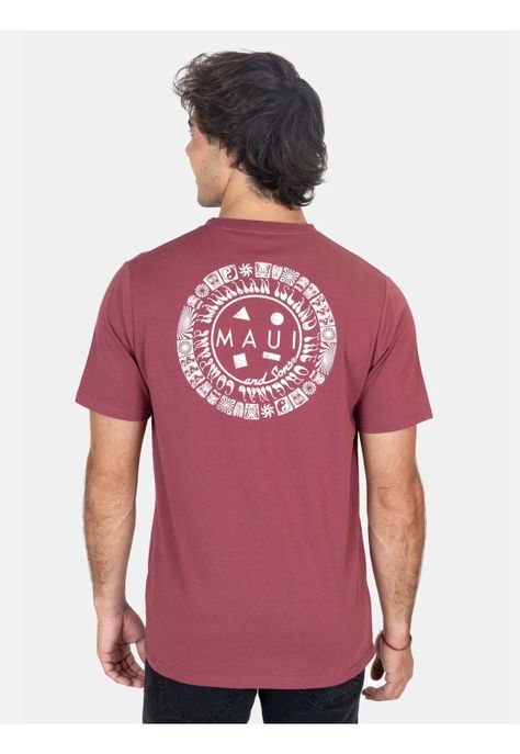 Polera MC Makani Rojo Hombre Maui And Sons-1