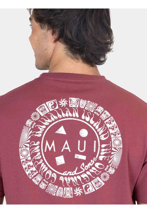 Polera MC Makani Rojo Hombre Maui And Sons-2