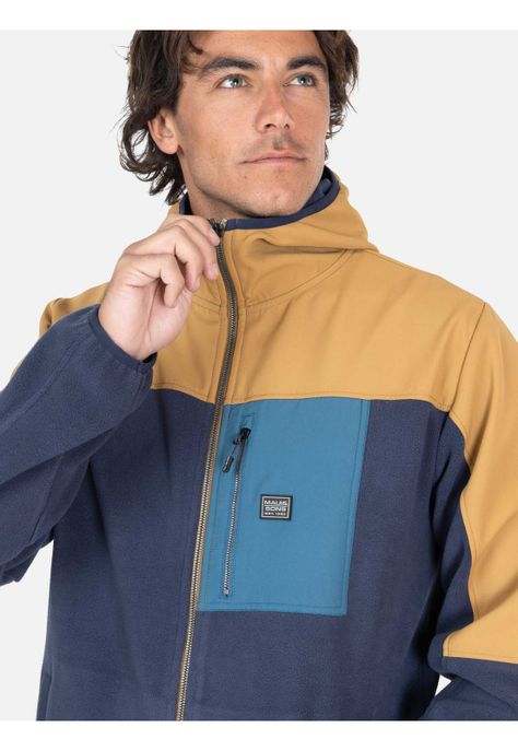 Poleron Micropolar Gide Azul Hombre Maui And Sons-2