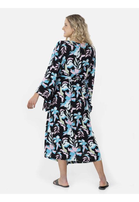Blusa FOREST FLOWER KIMONO Mujer Multicolor Maui and Sons-1