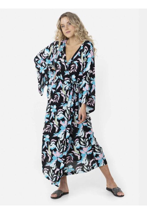 Blusa FOREST FLOWER KIMONO Mujer Multicolor Maui and Sons-3