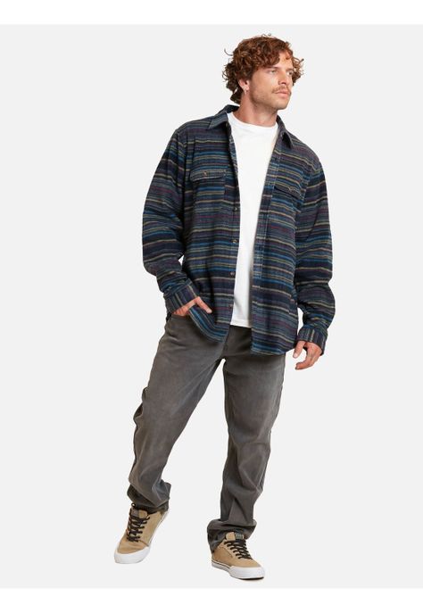 Camisa Sarape Art Multicolor Hombre Maui And Sons-3