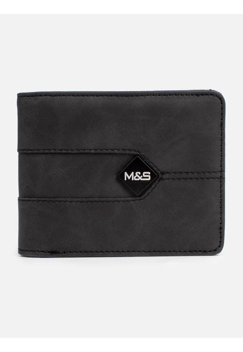Billetera oval  Negro Hombre Maui And Sons-0