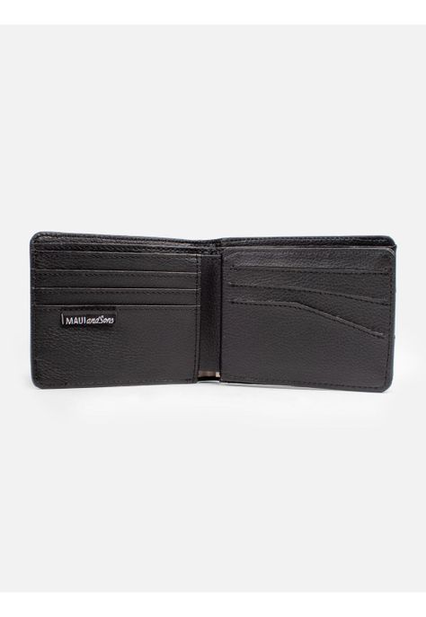 Billetera oval  Negro Hombre Maui And Sons-2