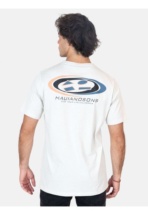 Polera MC Nomady Beige Hombre Maui And Sons-1