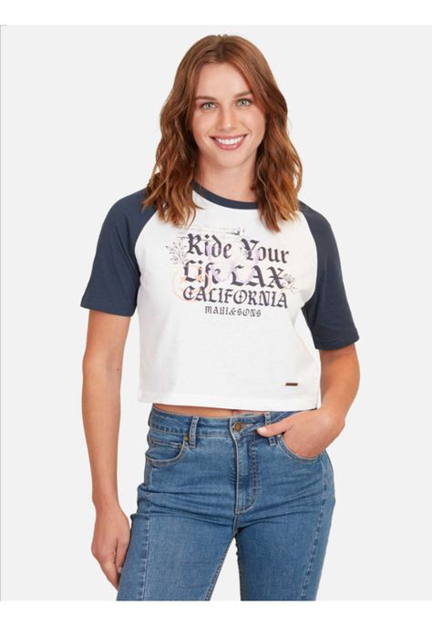 Polera Denim Mood Mujer Blanco Maui And Sons-0