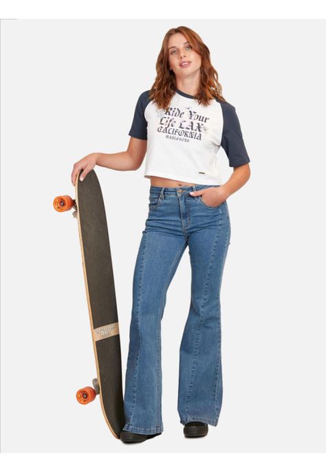 Polera Denim Mood Mujer Blanco Maui And Sons-3