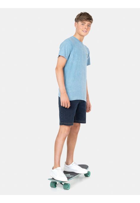 Polera MC Anml Shark Celeste Infantil Maui And Sons-2