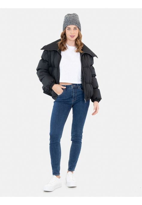 Parka Utah Negro Mujer Maui And Sons-3