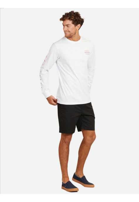 Polera Surf Badge Hombre Blanco Maui And Sons-3