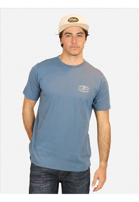 Polera MC Graffiti Grove Azul Hombre Maui And Sons-0