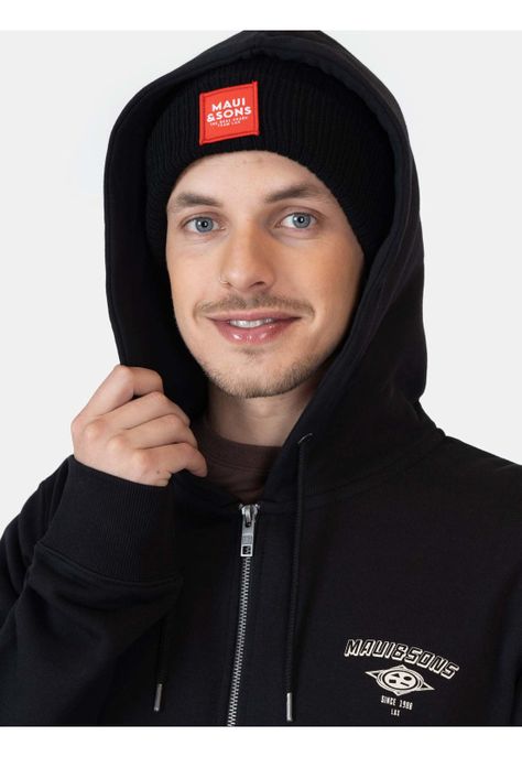 Poleron FZ Pacific Negro Hombre Maui And Sons-2