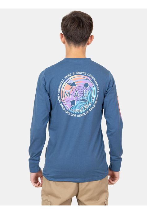 Polera ML Efery Azul Infantil Maui And Sons-1