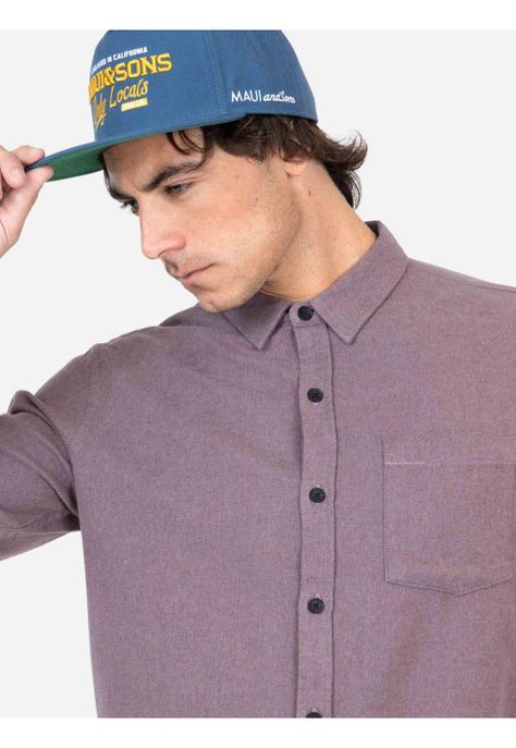 Camisa Lly Ma Burdeo Hombre Maui And Sons-2