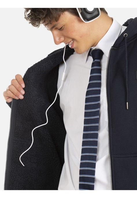 Poleron Hombre Escolar 5E117-MC20 Azul Maui and Sons-2