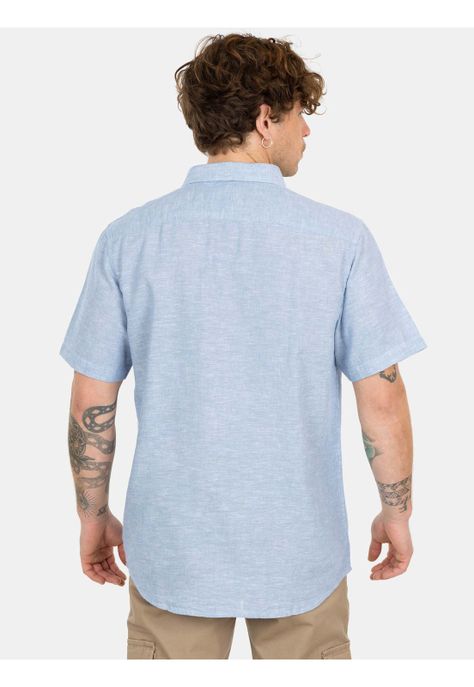 Camisa MC Mirabe Azul Hombre Maui And Sons-1